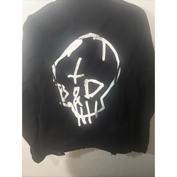 G-Eazy The Beautiful & Damned black denim emo jacket. Black Cotton Denim. Sz XL - Picture 4 of 5